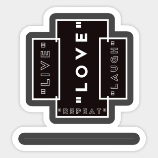 live love laugh repeat Sticker